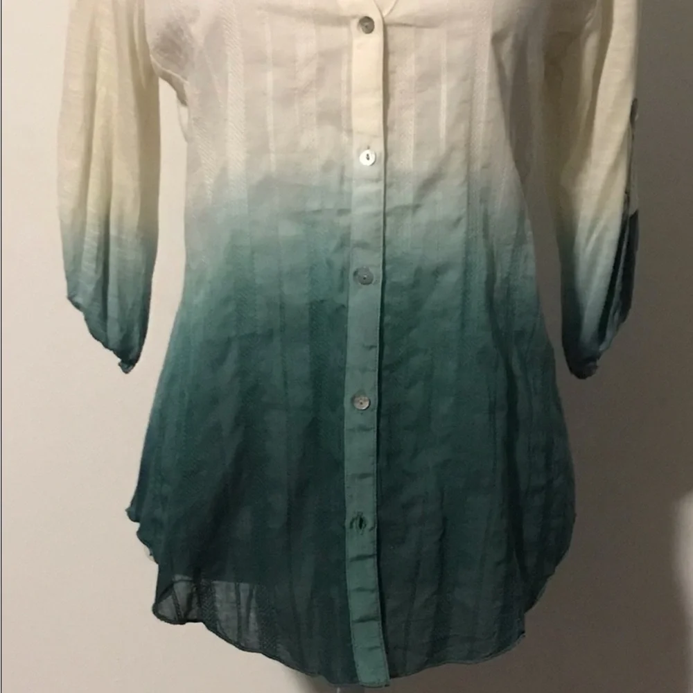 Turquoise Ombré Shirt by TINY - Picture 5 of 11